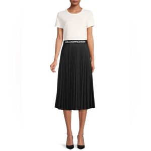 🖤 Karl Lagerfeld White and Black Dress
